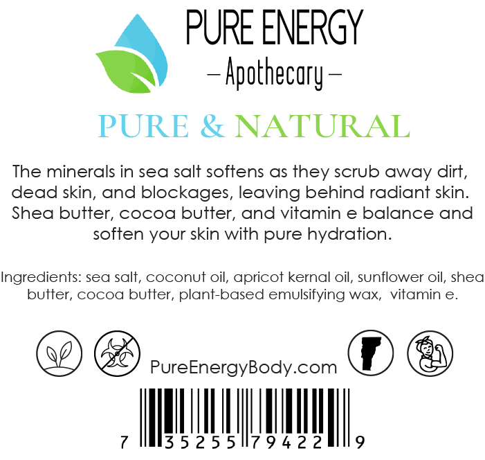 Sea Salt Scrub - Pure & Natural Unscented