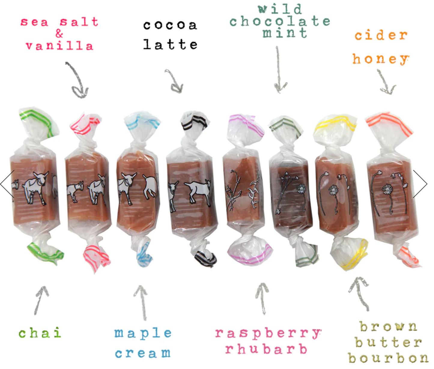 Heart Goat Milk Caramel Box (Valentine's Day): All 8 Flavors