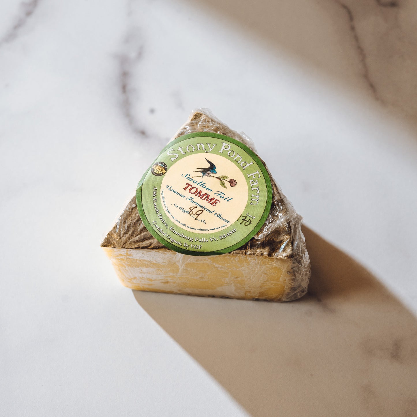 Swallow Tail Tomme Cheese Wedge