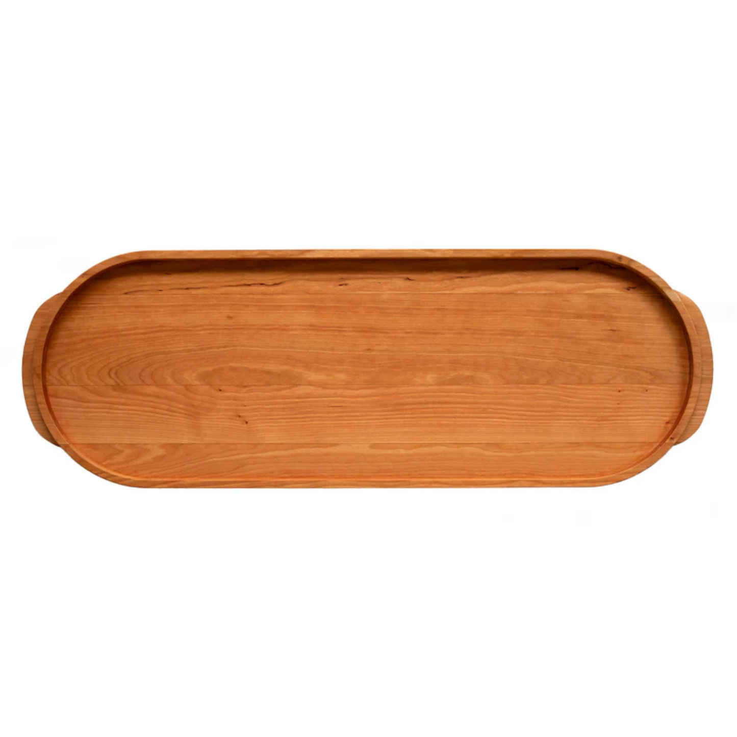Cherry Oval Wooden Buffet Serving Tray