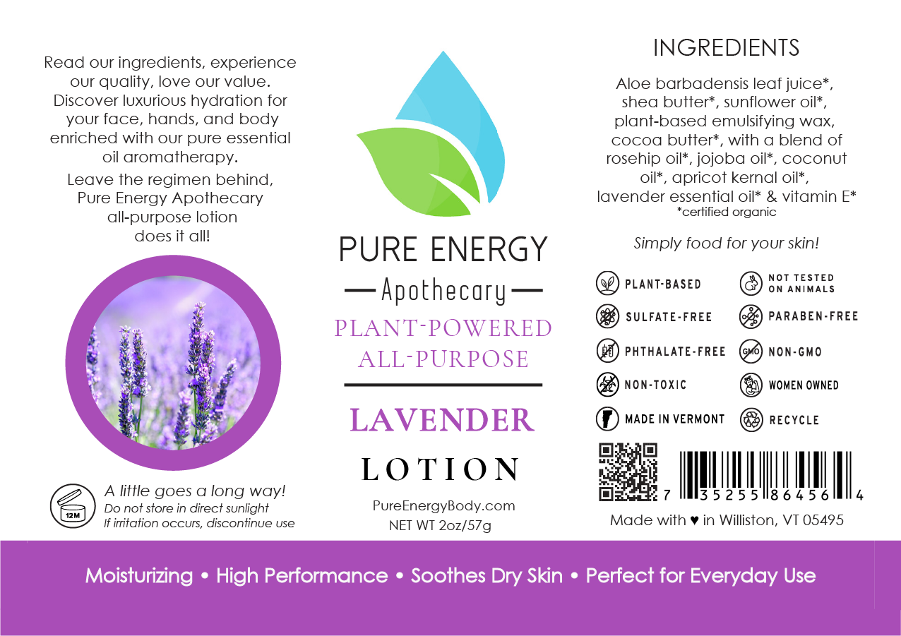 Natural All Purpose Lotion 2 Oz (Lavender)