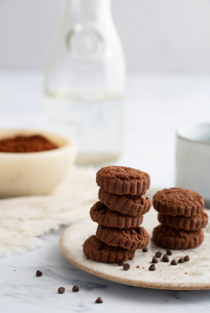 Double Dark Shortbread Cookies