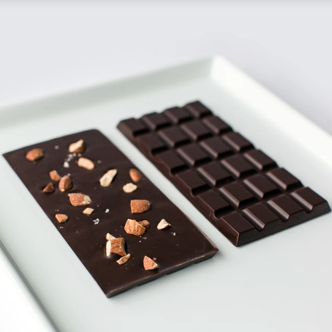 Roasted Almond Dark Chocolate Bar