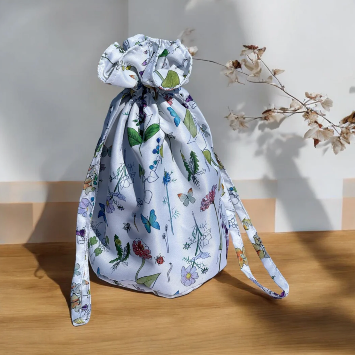 Flora and Fauna Medium Reusable Fabric Gift Bag