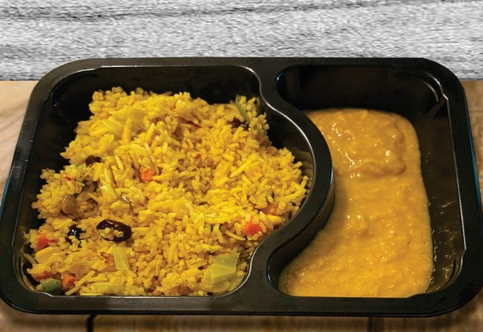 Rice Pilaf with Quinoa and Spiced Lentils