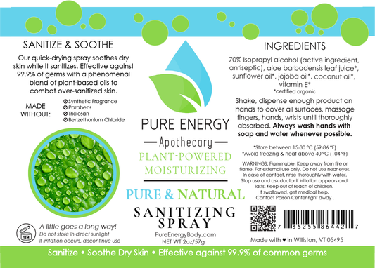 Hand Sanitizer Spray - 2 oz Travel Size (Unscented)