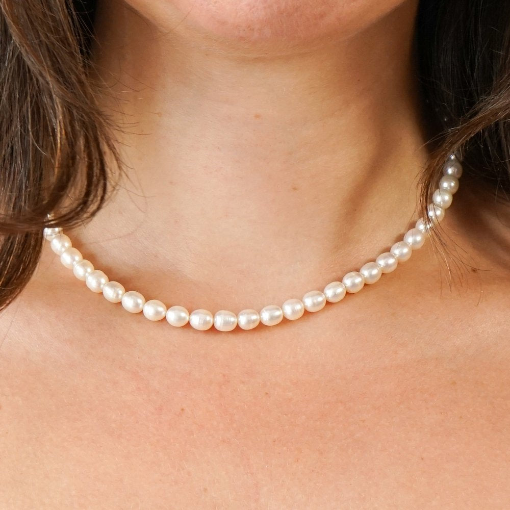 5mm Rice Freshwater Pearl Necklace