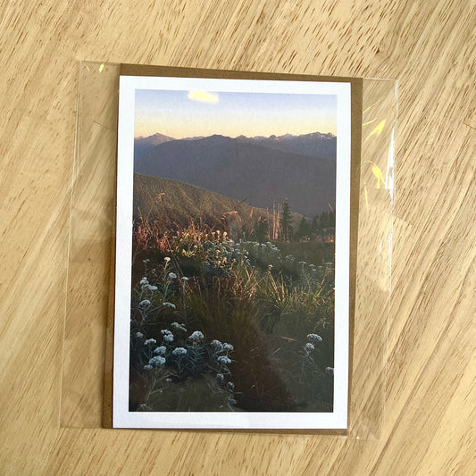 Mountain Fields Greeting Card