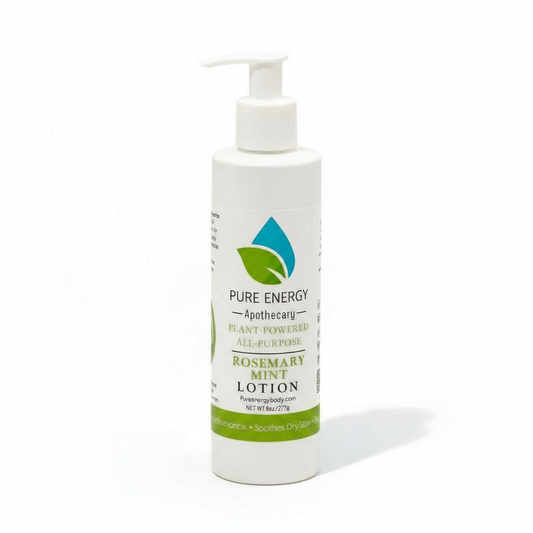 Rosemary Mint All-Purpose Organic Lotion 8oz – Deep Moisture, Fresh Scent, Non-Toxic | Pure Energy Apothecary