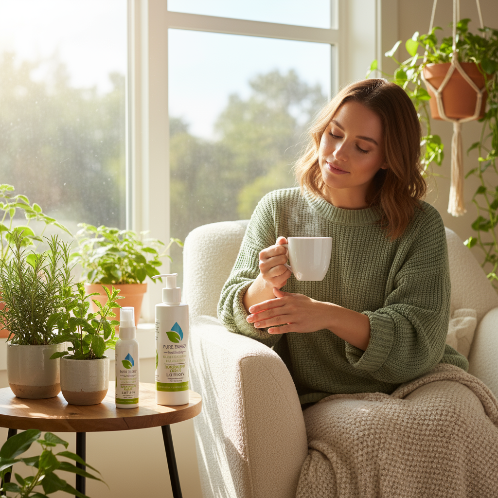 Rosemary Mint All-Purpose Organic Lotion 8oz – Deep Moisture, Fresh Scent, Non-Toxic | Pure Energy Apothecary