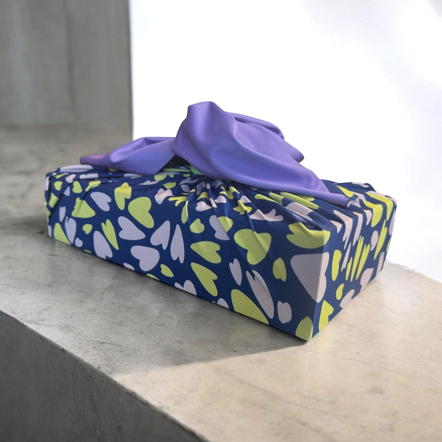 Large Reusable Cloth Furoshiki Gift Wrap | Bright Hearts