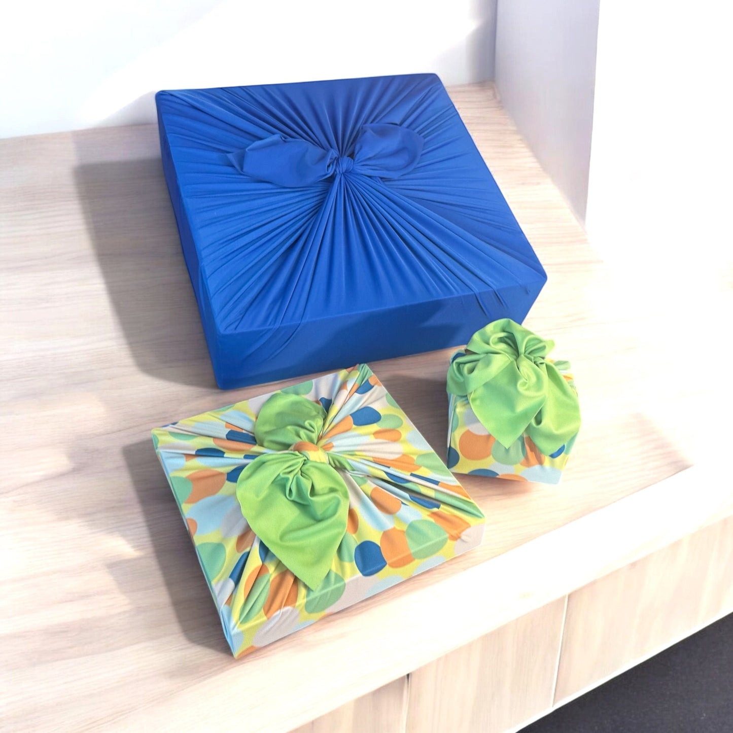 Small Reusable Cloth Furoshiki Gift Wrap | Polka Dots