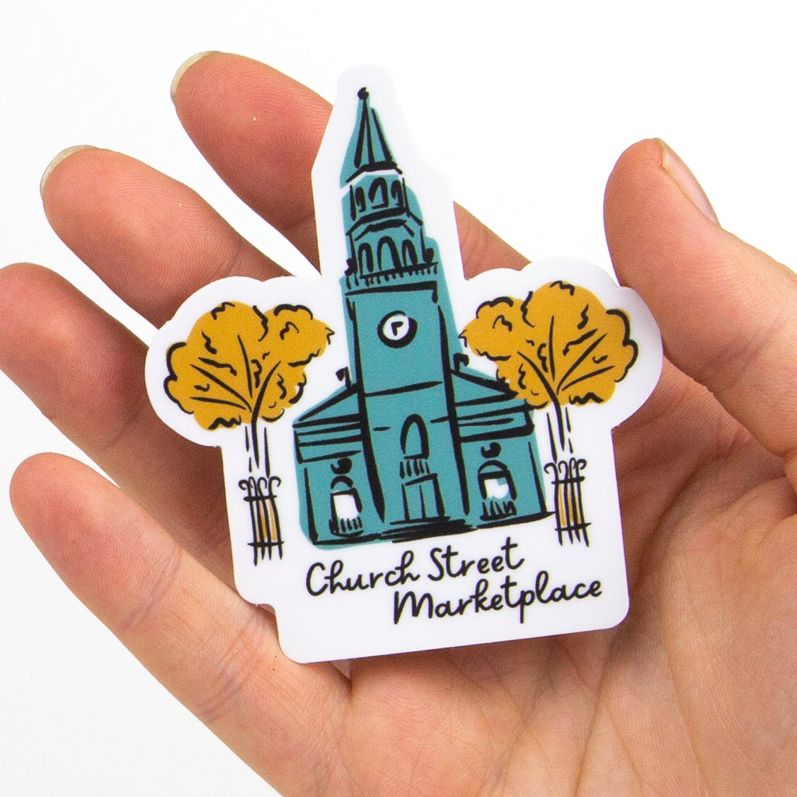 Church Street Marketplace Church Sticker
