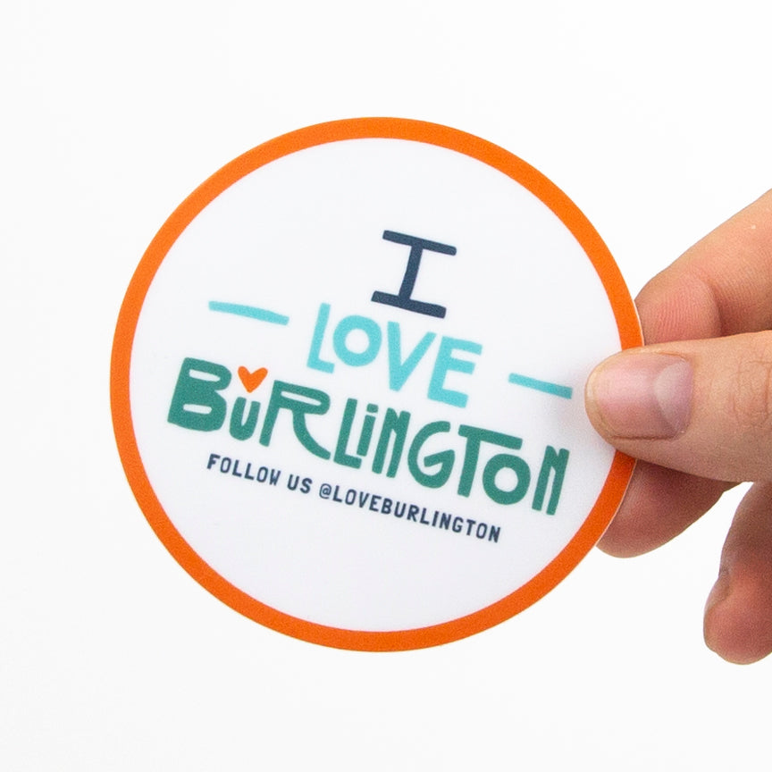 Love Burlington Sticker BTV