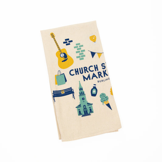 Church Street Marketplace Doodads Tea Towel