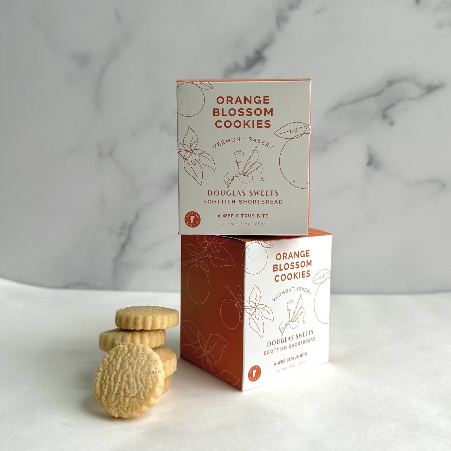 Mini Box: Orange Blossom Shortbread Cookies