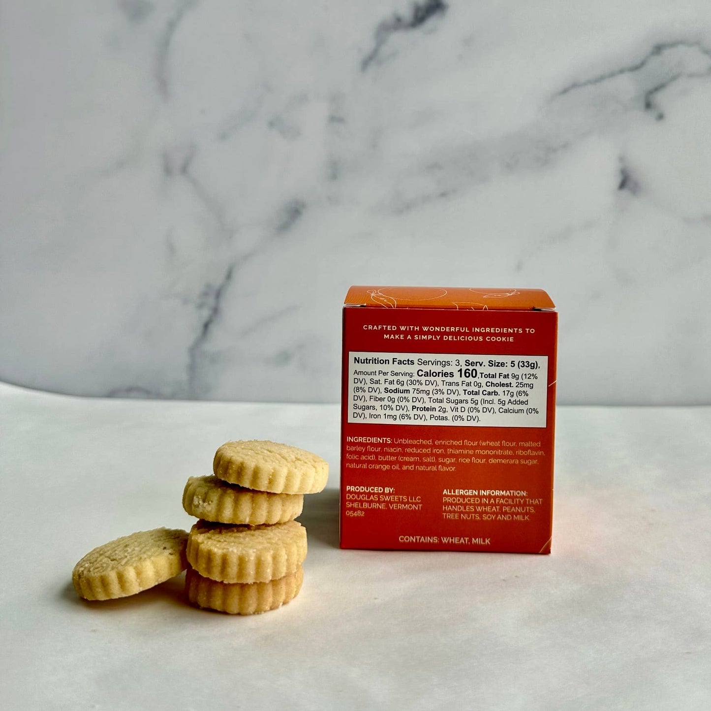 Mini Box: Orange Blossom Shortbread Cookies