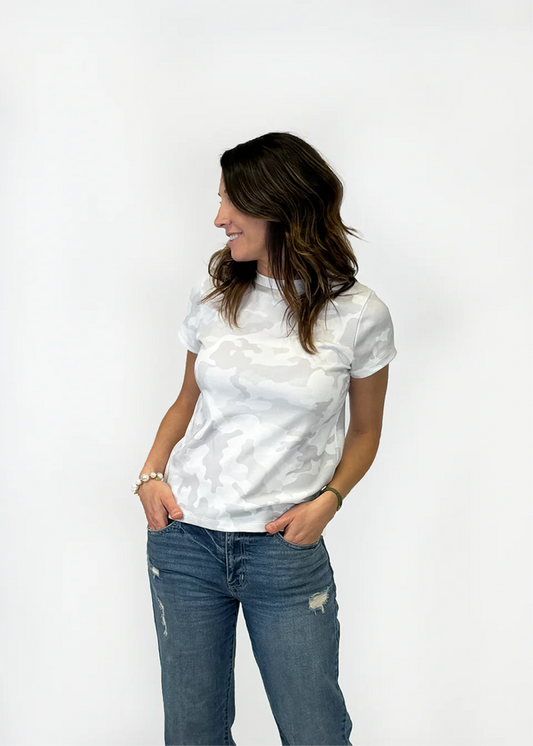 Women's Camo Tee - White