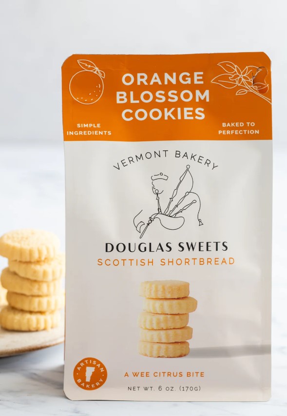 Orange Blossom Shortbread Cookies