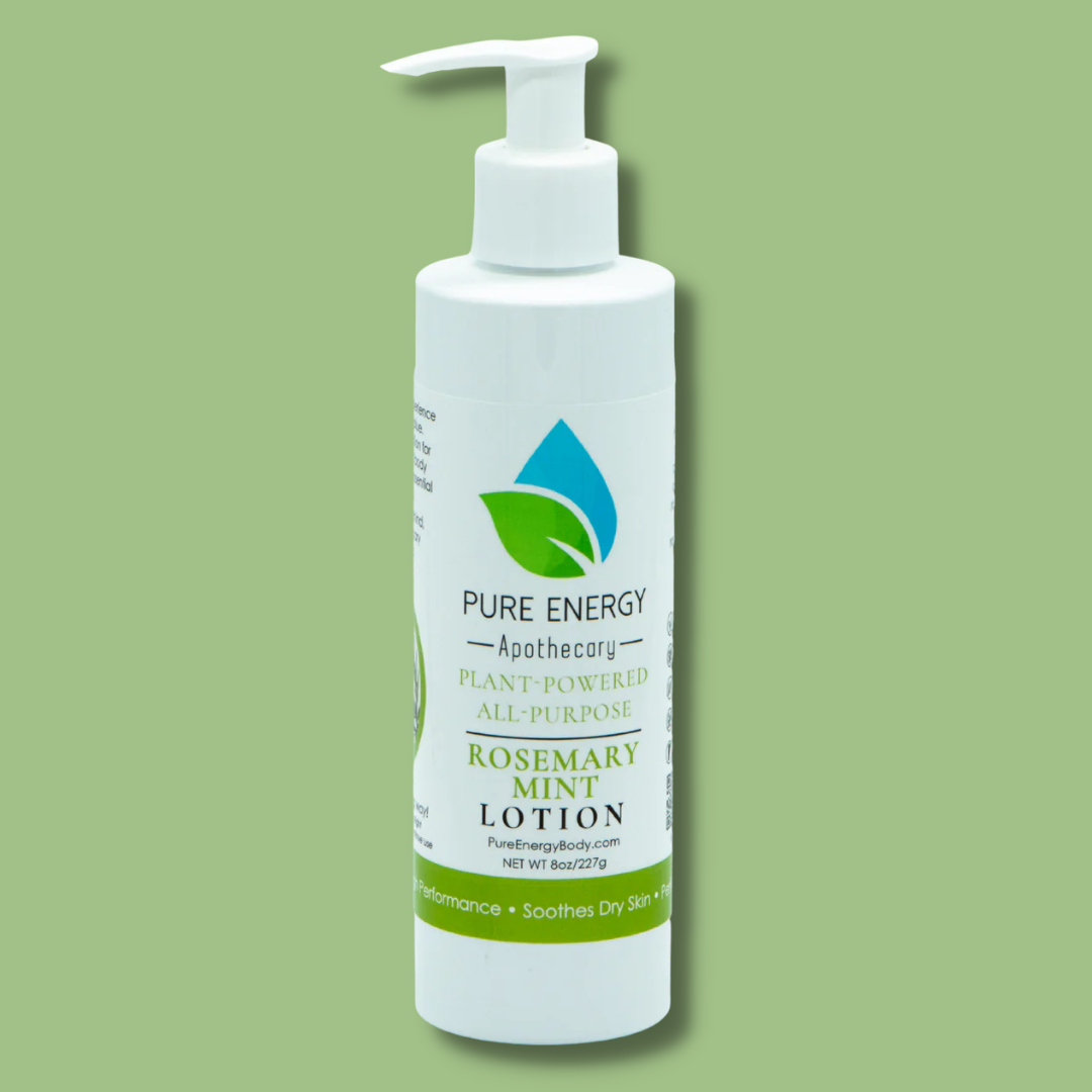 Rosemary Mint All-Purpose Organic Lotion 8oz – Deep Moisture, Fresh Scent, Non-Toxic | Pure Energy Apothecary