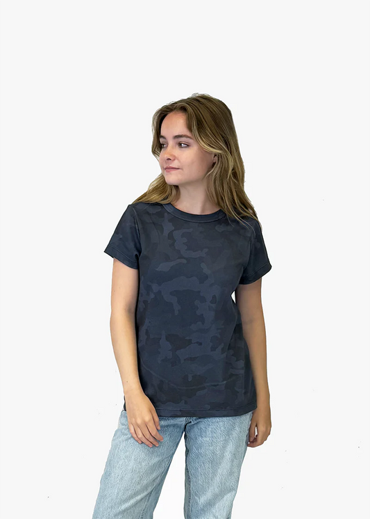 Women's Camo Tee - Navy